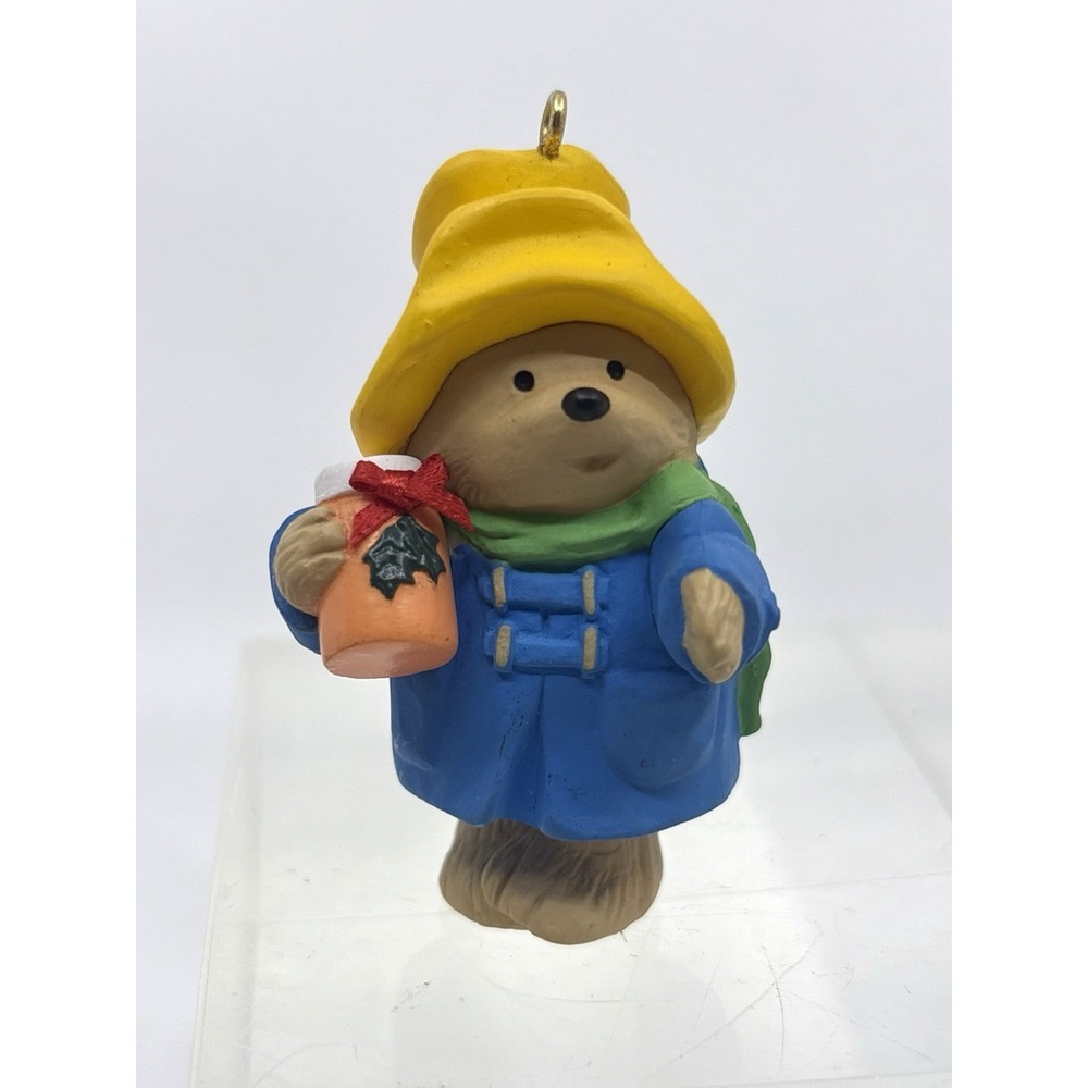 Vintage Paddington Bear Hanging Christmas Ornament Eden Toys 1986
